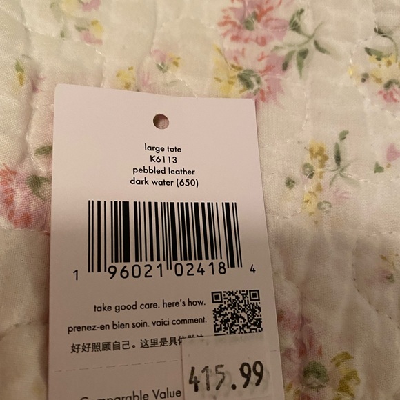 NWT KATE SPADE Leather Tote Large - Picture 7 of 7